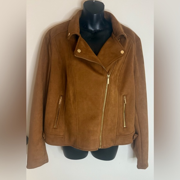 Scoop Jackets & Blazers - Scoop Brown Suede Women's Jacket